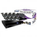 Комплект видеонаблюдения 16-ти канальный с 8 камерами, c поддержкой EasyLink и "Облачного" сервиса EL1621-8HW212B